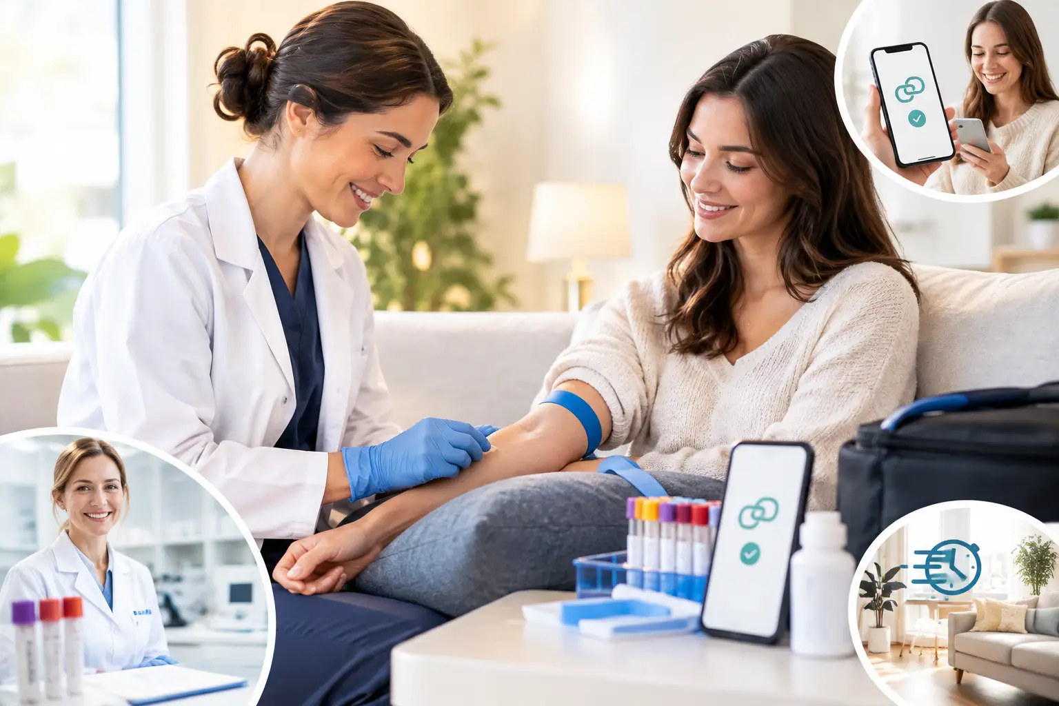 Paiement Afterpay pour analyses médicales à domicile